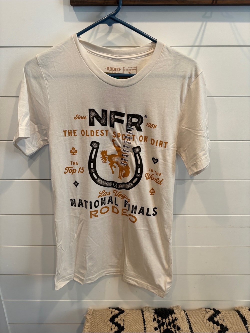 NFR National Finals Rodeo Short Sleeve Tee - Cream